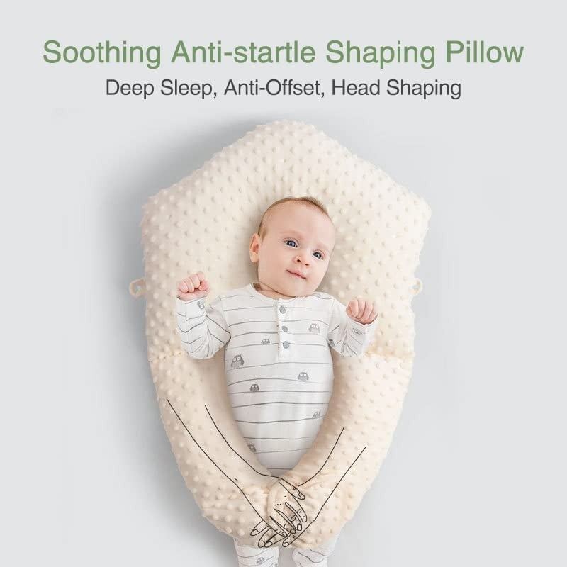 Polštář Na Spaní Pro Miminko – Prevence Moro A Flat Head Baby Nest – Béžová