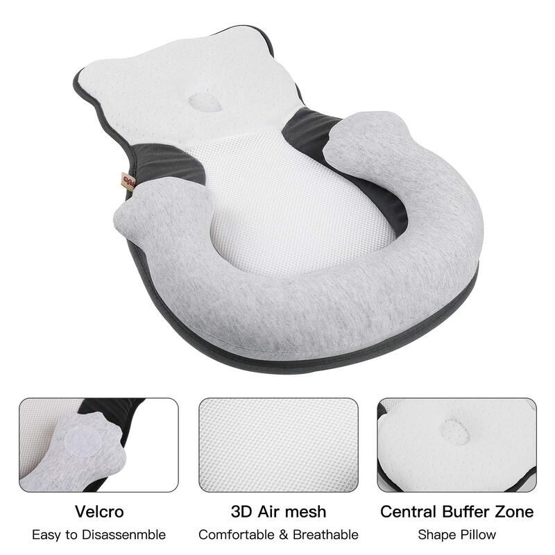 Přenosná Dětská Postel Ergonomický Polštář Na Podporu Hlavy