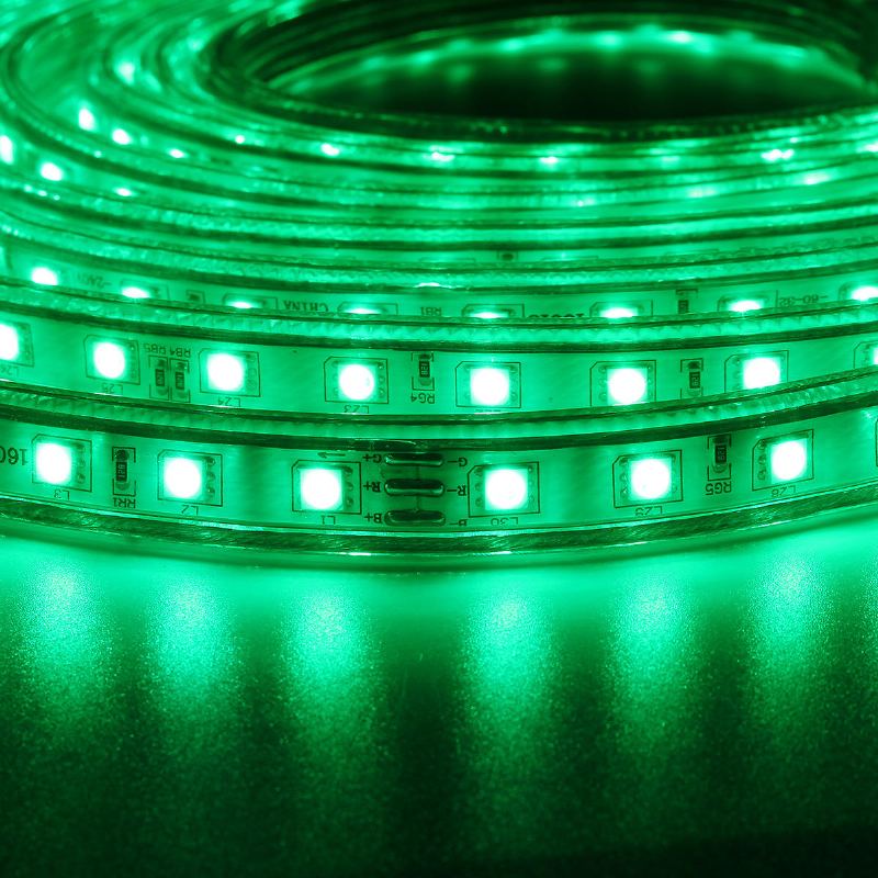 10/15m Smd5050 Led Rgb Flexibilní Lano Venkovní Vodotěsné Páskové Světlo + Zástrčka + Dálkové Ovládání Ac110v