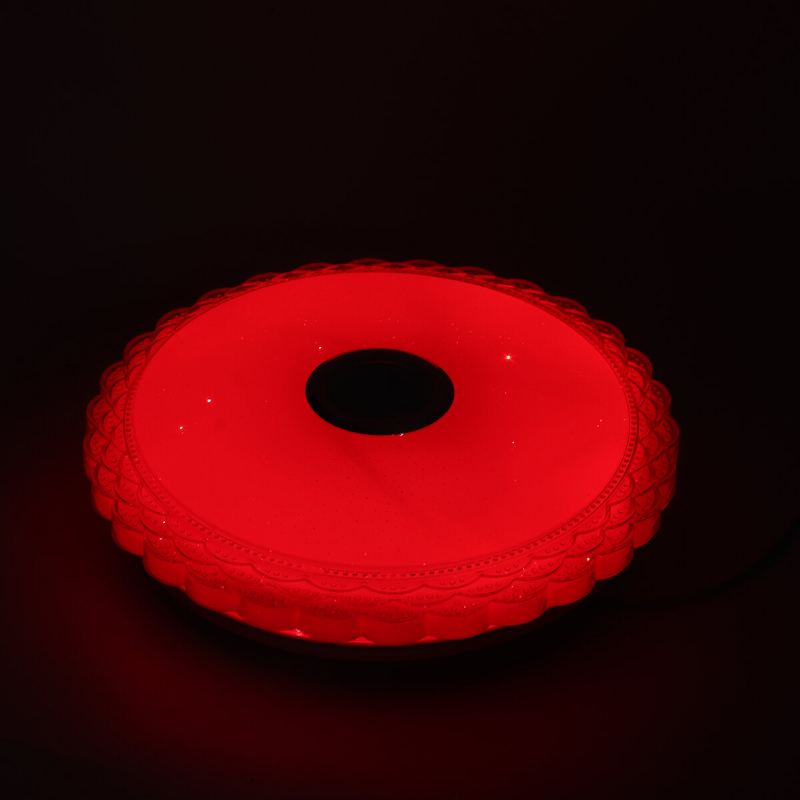 100-240v Led Stropní Svítidlo S Bluetooth Reproduktorem Změna Stmívatelné Hudební Lampy Pro Domácí Párty Dálkové Ovládání App