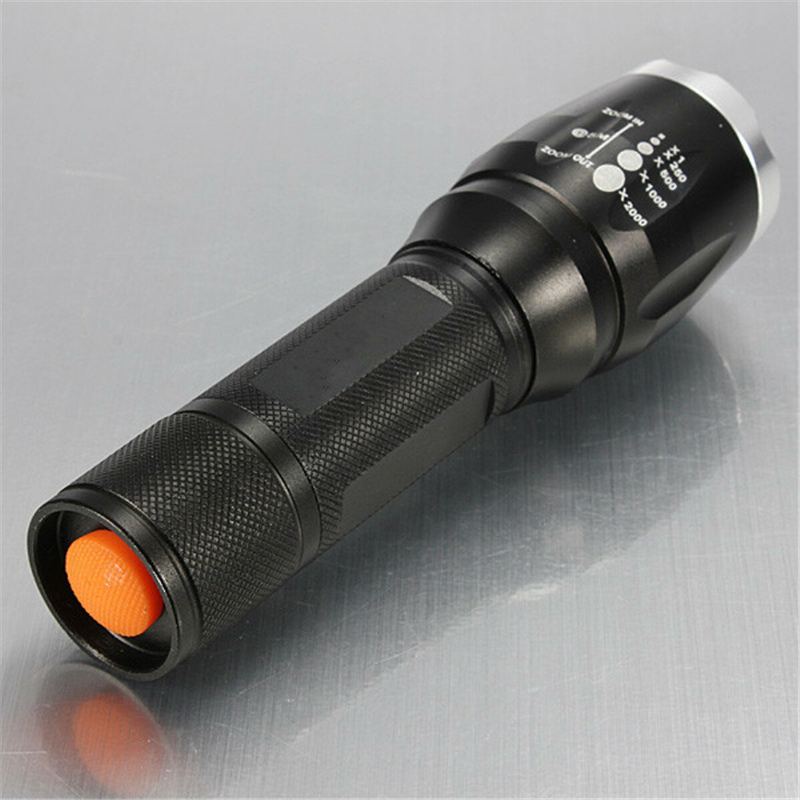 1000 Lumen Taktická Svítilna Elfeland T6 Led Se Zoomovatelnou Baterkou