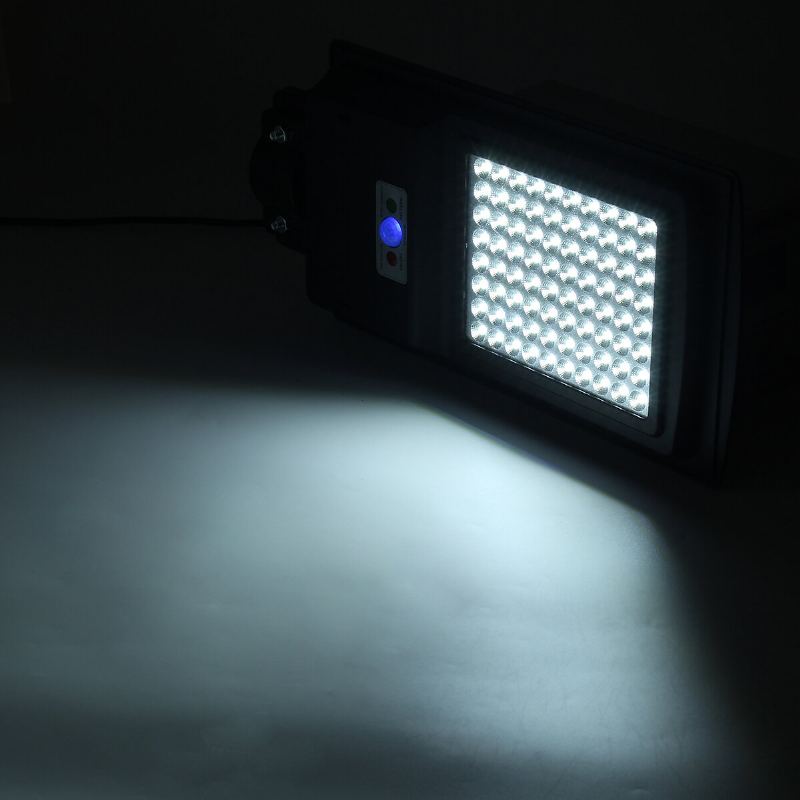 100w Led Solární Pouliční Světlo Snímač Pohybu Napájecí Panel Nástěnná Lampa Venkovní Zahrada Ip65 Dekor S Dálkovým Ovládáním