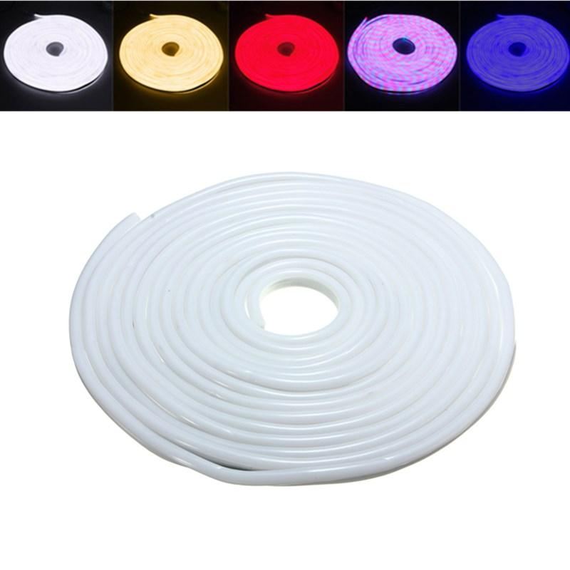 10m 2835 Led Flexibilní Neonové Světlo S Provazovým Proužkem Vánoční Venkovní Voděodolné 110v