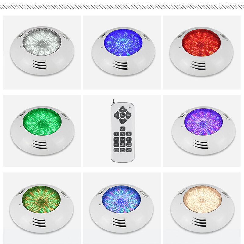 12v 114/216/432led Rgb Podvodní Světlo Do Bazénu Ip68 S Dálkovým Ovládáním Fontánové