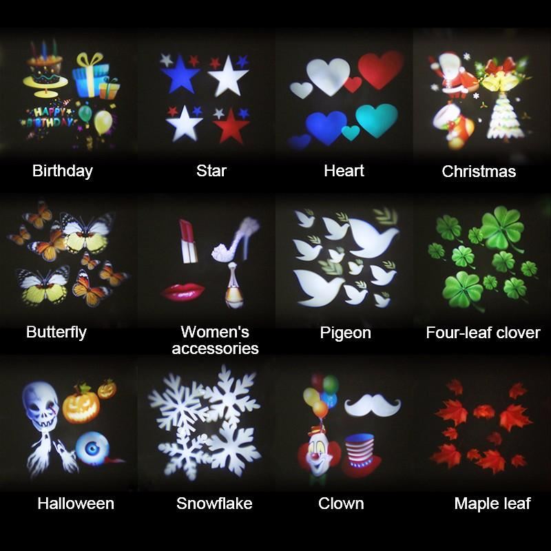 12vzorová Vodotěsná Led Pohyblivá Lampa Pro Jevištní Vánoční Halloweenskou Lampu
