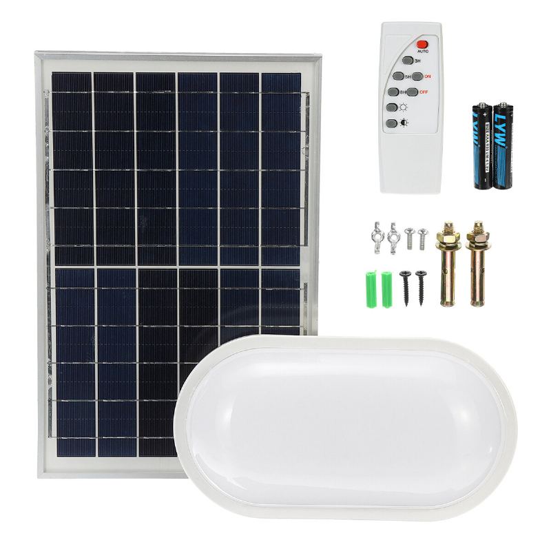 15w/25w Solární Led Stropní Svítidlo Měkký Světelný Efekt Oválná Žárovka Vodotěsná Garáž 2