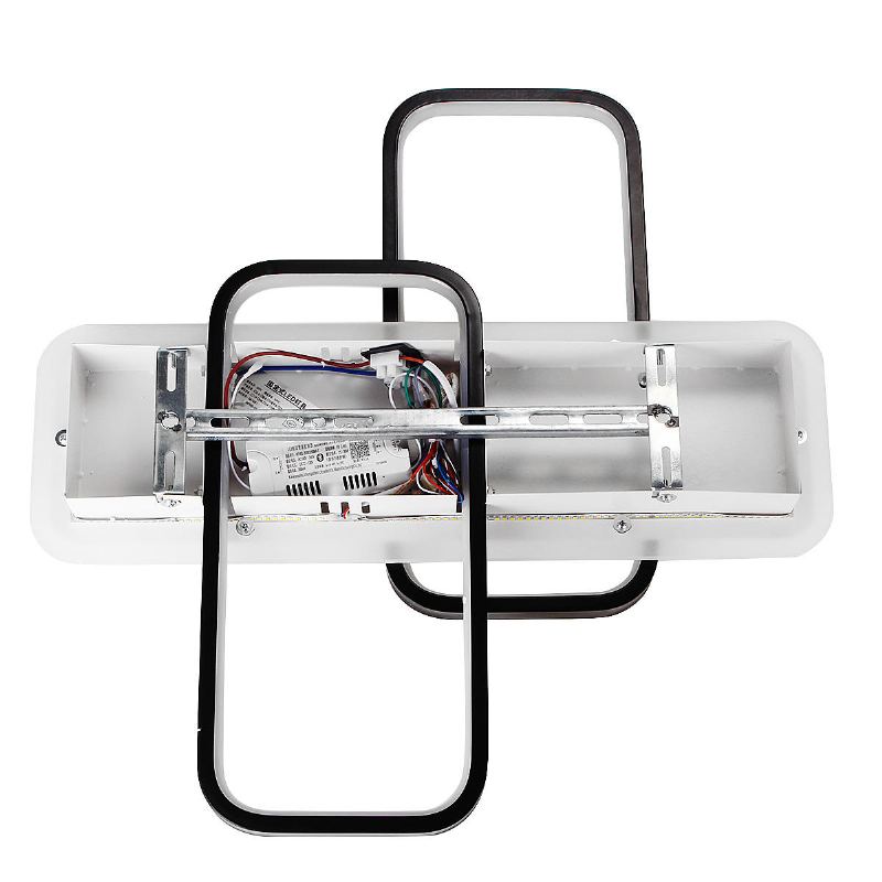 24w Moderní Led Stropní Svítidlo Obdélníkové Lampa Obývací Pokoj Ložnice Dálkové Ovládání