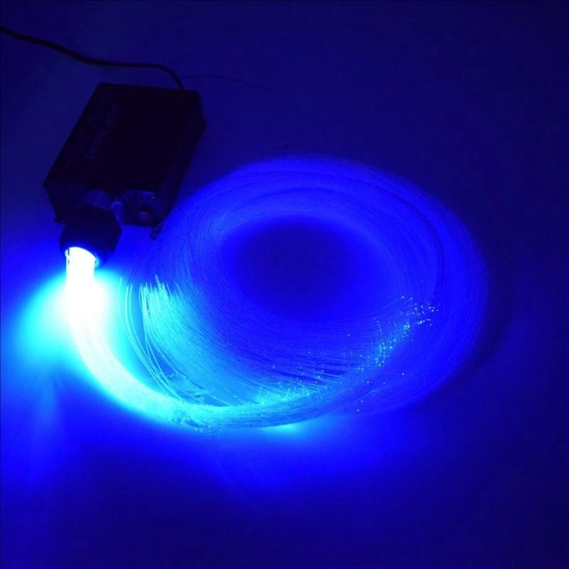 2m 16w Rgb Led Světelný Engine 24key Rf Dálkové Světlo S Optickým Vláknem Led S Kabelem Z Optických Vláken Pmma Pro Stropní Dekorace