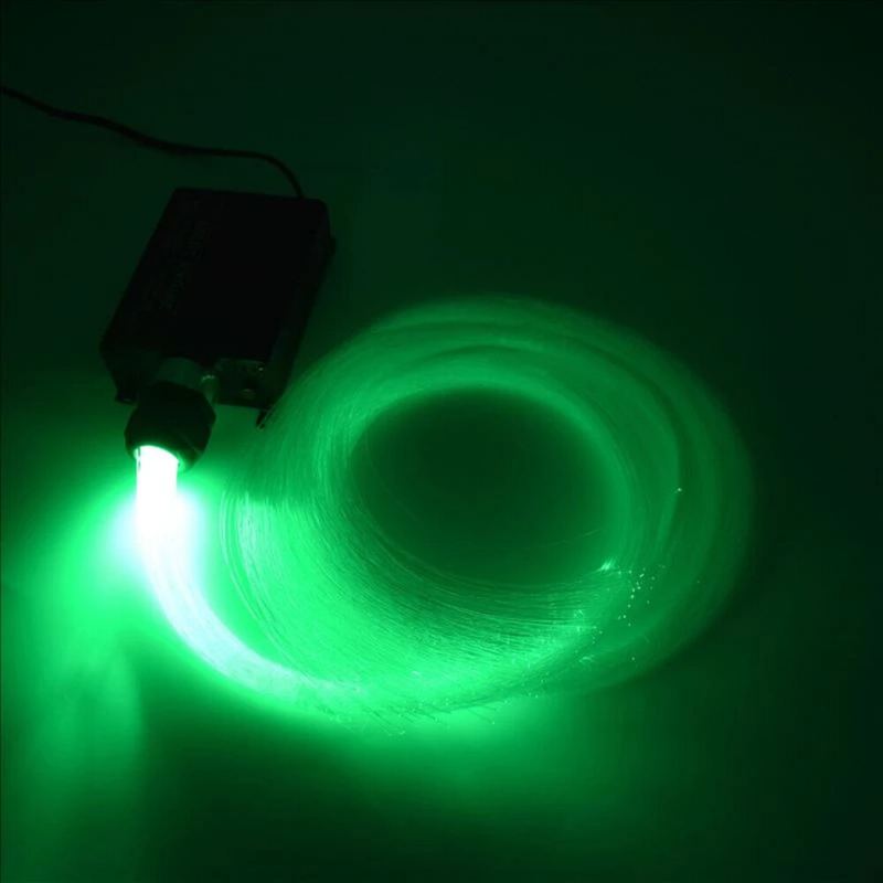 2m 16w Rgb Led Světelný Engine 24key Rf Dálkové Světlo S Optickým Vláknem Led S Kabelem Z Optických Vláken Pmma Pro Stropní Dekorace