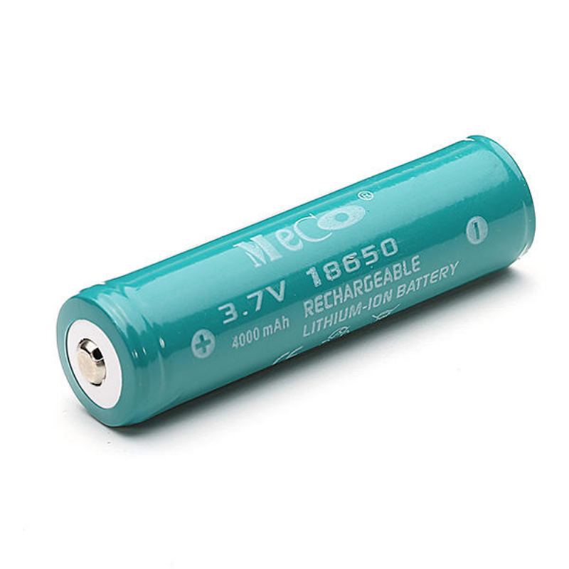 2pcs Meco 3.7v 4000mah Chráněná Dobíjecí 18650 Li-ion Baterie