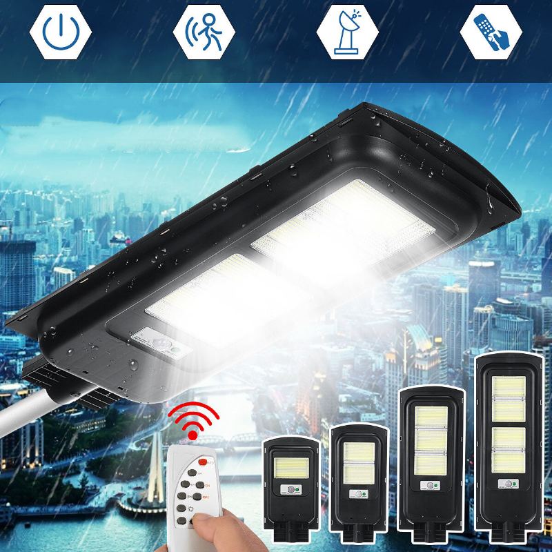 360/720/1080/1440led Ovládání Časování Solárního Pouličního Osvětlení Světla Vodotěsné Dálkové Ip65