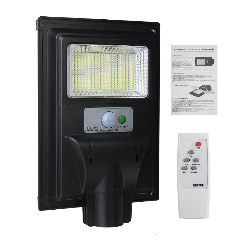 374/748/1122/1496 Led Solární Pir Motion Power Panelová Lampa Venkovní Pouliční Nástěnná Indukční