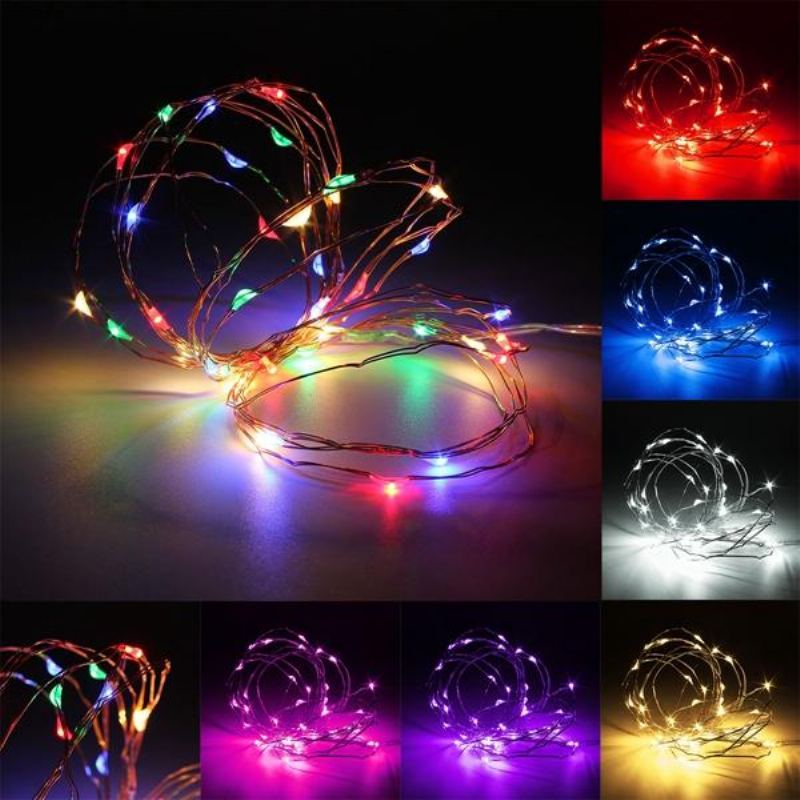 3m Vodotěsná Led Baterie Mini Led Měděný Drát Pohádkový Řetěz Světlo Holiday Light Party Christmas