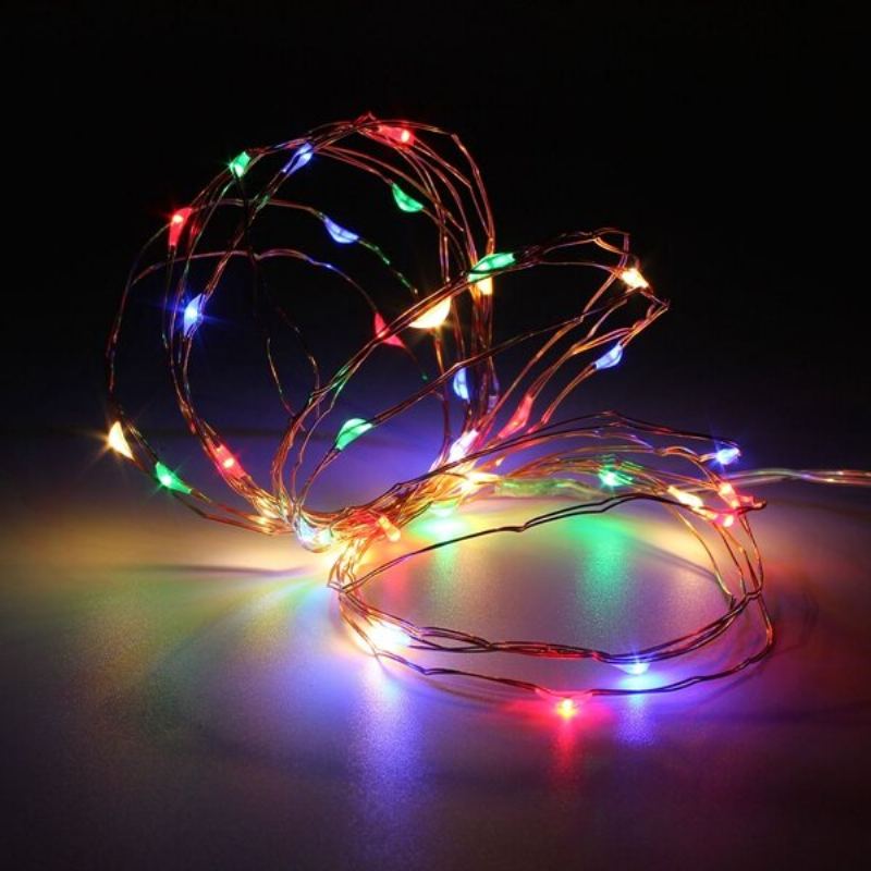 3m Vodotěsná Led Baterie Mini Led Měděný Drát Pohádkový Řetěz Světlo Holiday Light Party Christmas