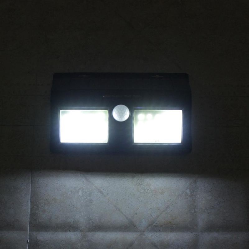 40 Led Solárně Napájené Pir Nástěnné Svítidlo S Pohybovým Senzorem Vodotěsné Bezpečnostní Bílé Světlo Zahrada Venkovní