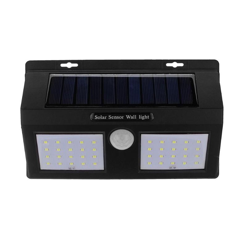 40 Led Solárně Napájené Pir Nástěnné Svítidlo S Pohybovým Senzorem Vodotěsné Bezpečnostní Bílé Světlo Zahrada Venkovní