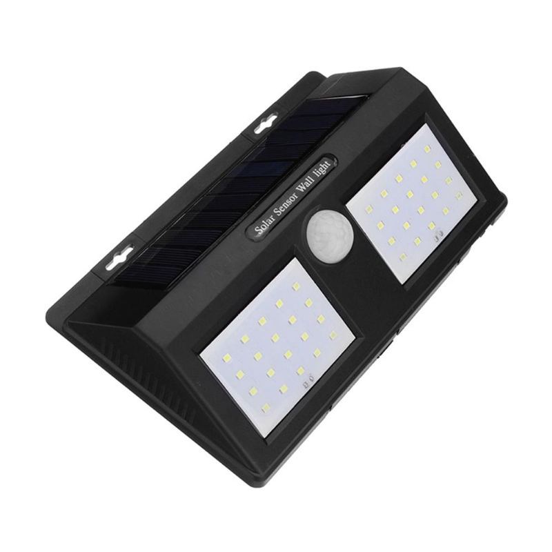 40 Led Solárně Napájené Pir Nástěnné Svítidlo S Pohybovým Senzorem Vodotěsné Bezpečnostní Bílé Světlo Zahrada Venkovní