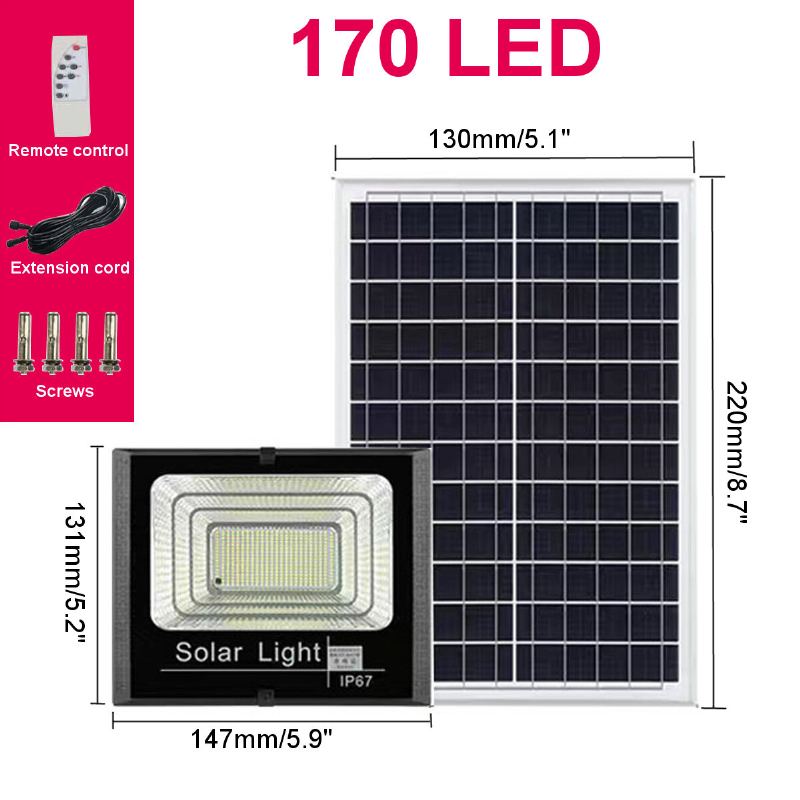 44/170led Solární Nástěnná Svítidla Venkovní Vodotěsná Infračervená Zahradní Lampa Dálkové Ovládání Vodotěsné Indukční Světlo S Časováním