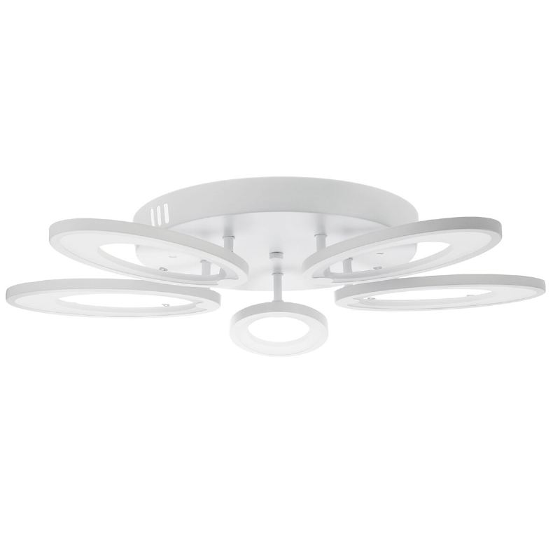 5 Hlav Moderní Led Stropní Akrylátová Domácí Svítidla Lustrová Lampa + Dálkové 3200-6500k