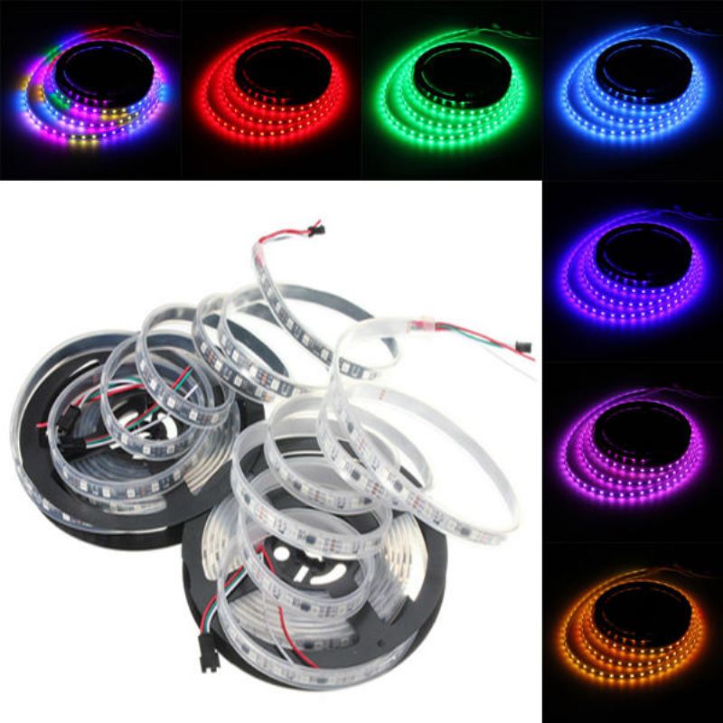 5m 57.5w Dc 12v Vodotěsné Ip67 Ws2811 300 Smd 5050 Led Rgb Vyměnitelné Flexibilní Páskové Světlo