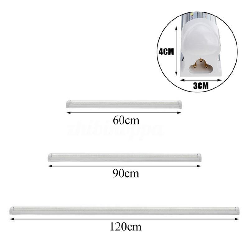 5pcs Ac85-265v 60cm/90cm/120cm T8 V-shape 2835 Led Trubicové Zářivkové Světlo Pro Dílnu Parkování Supermarketů