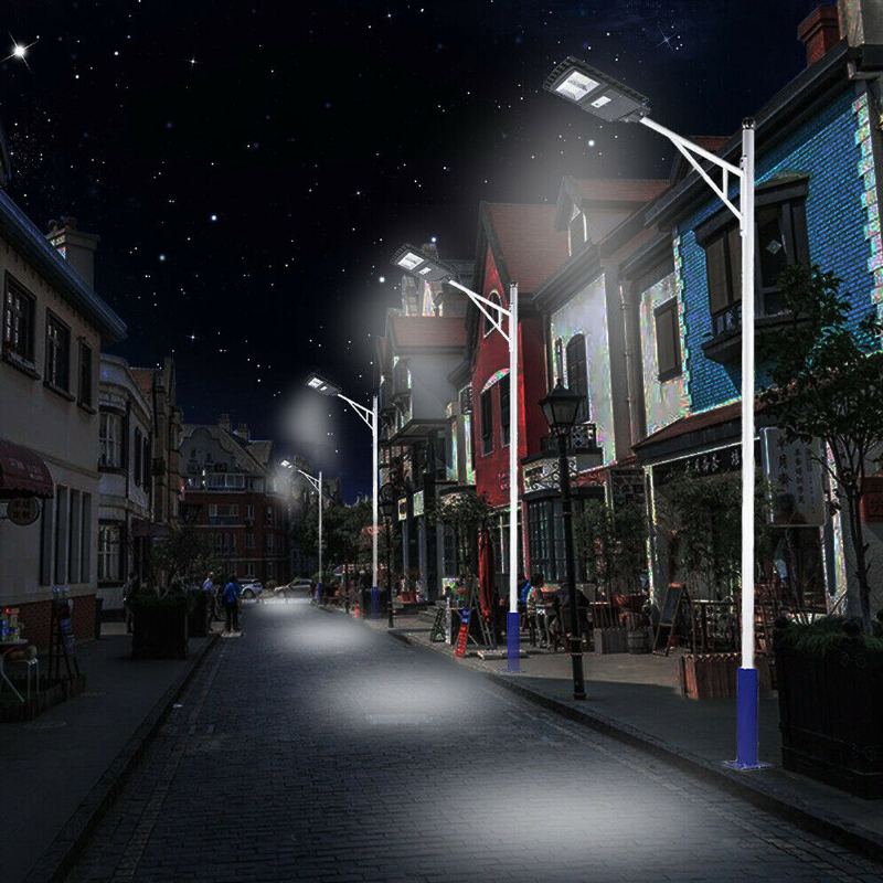 600-2800w Solární Led Pouliční Světlo Pir Pohybové Čidlo Nástěnné Svítidlo S Dálkovým Ovládáním