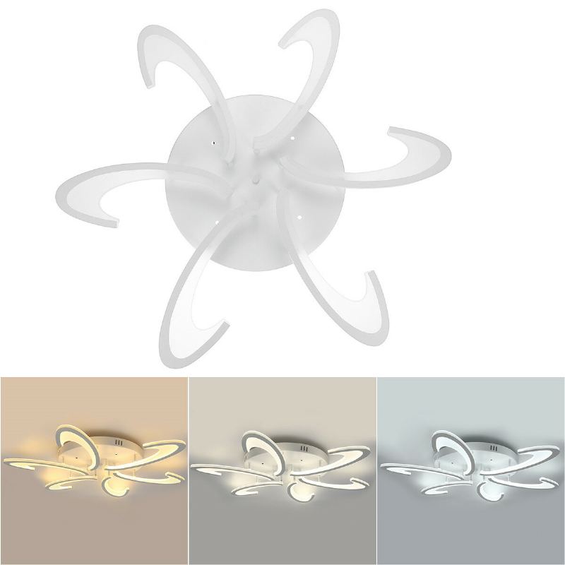 6hlavé Moderní Led Akrylátové Stropní Svítidlo Závěsné Světlo Lustry Ložnice+dálkové Ovládání