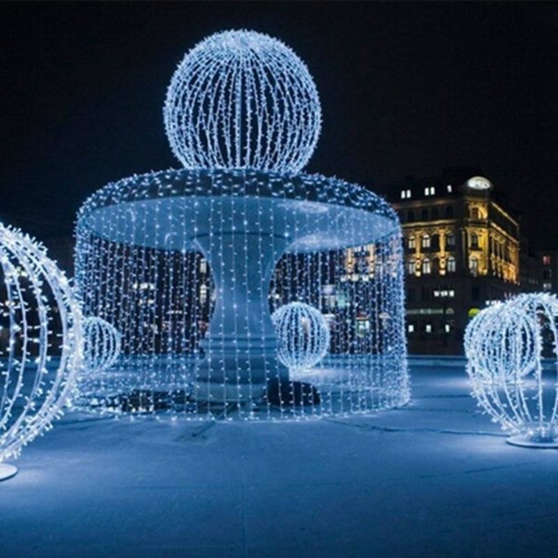 8mx3m 800 Led Voděodolný Provázek Pohádkový Závěs Světlo Venkovní Party Svatba Vánoční Výzdoba 220v