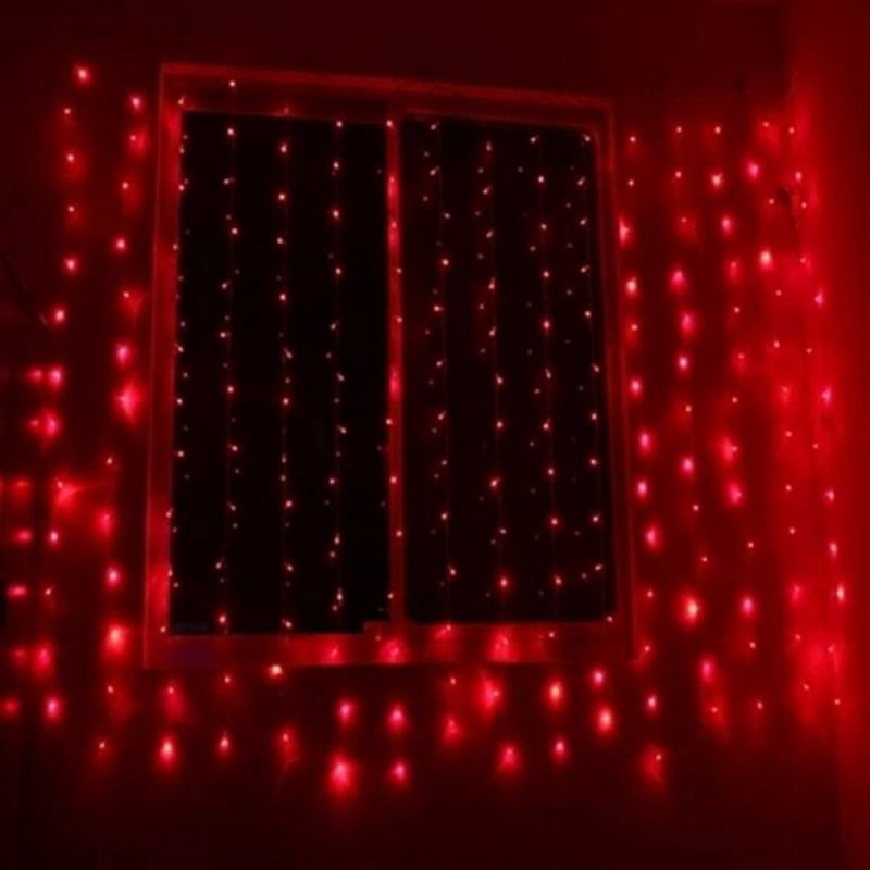 8mx3m 800 Led Voděodolný Provázek Pohádkový Závěs Světlo Venkovní Party Svatba Vánoční Výzdoba 220v