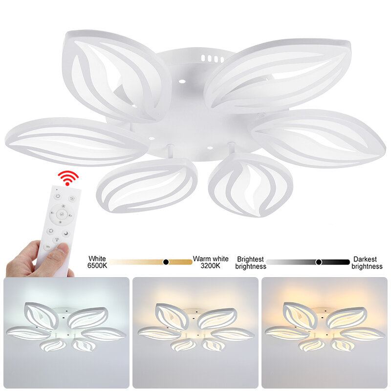 Ac110-220v 7200lm 660led Akrylová Stropní Lampa Dálkové Ovládání Ložnice Obývací Pokoj