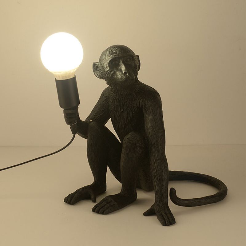 Anfeng Vintage Resin Konopné Lano Závěsné Svítidlo Monkey Lustr Průmyslové Retro Stropní Pro Jídelnu Obývací Pokoj Ložnice Bar Kavárna