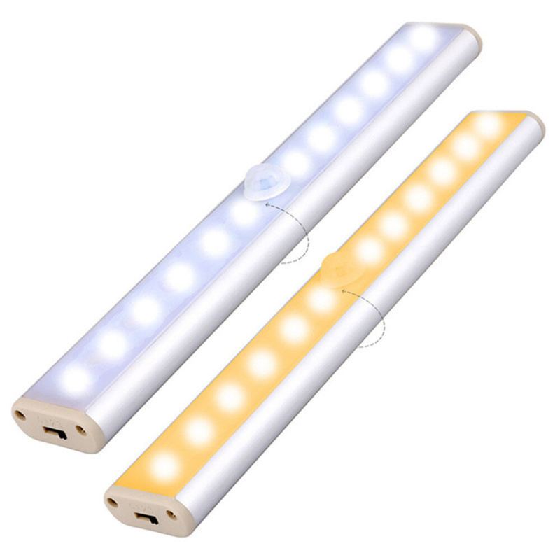Bezdrátová Led Skříňka Noční Světlo Pohybové Čidlo Lampa Pro Osvětlení Schodiště V Kuchyni