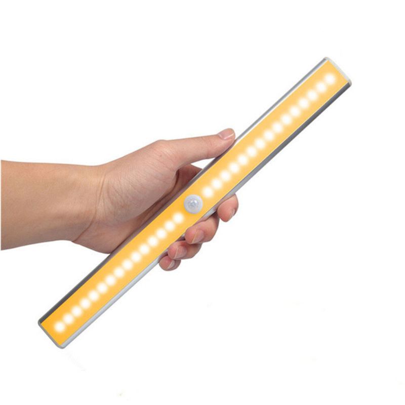 Bezdrátová Led Skříňka Noční Světlo Pohybové Čidlo Lampa Pro Osvětlení Schodiště V Kuchyni