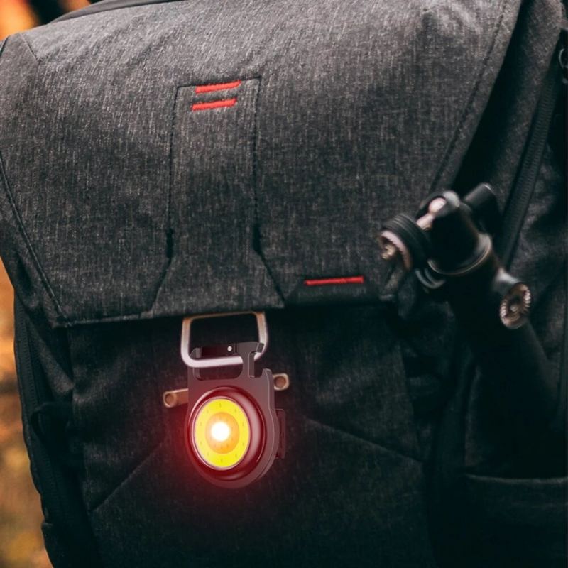 Bikight W890 Cob Led Mini Baterka Na Klíče Camping 500lm Klip Nouzová Pracovní Svítilna Pro Venkovní Kemping Příslušenství