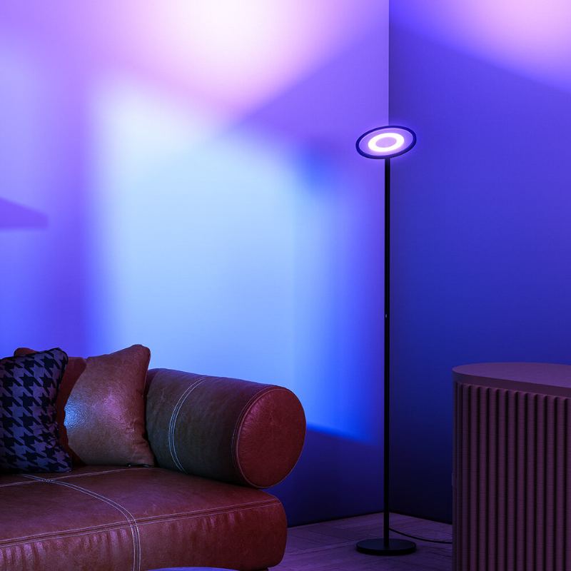 Blitzwill Bwl-fl-0002 25w 2700k~6500k+rgb Inteligentní Stojací Lampa Plynulé Stmívání Až 2000lm Ovládání Aplikací Hlasové Funguje S Google Assistant Alexa Ac100-240v