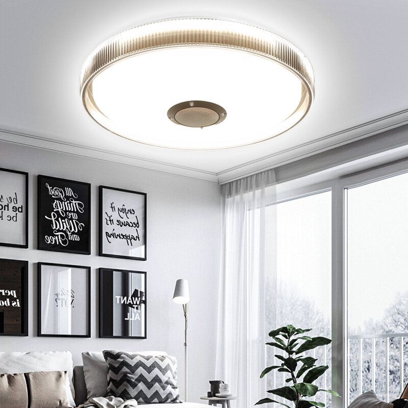 Bluetooth Wifi Led Rgb Hudební Stropní Lampa + Dálkové Ovládání Pro Kuchyň Ložnice Koupelna 85-265v/220v/110-220v