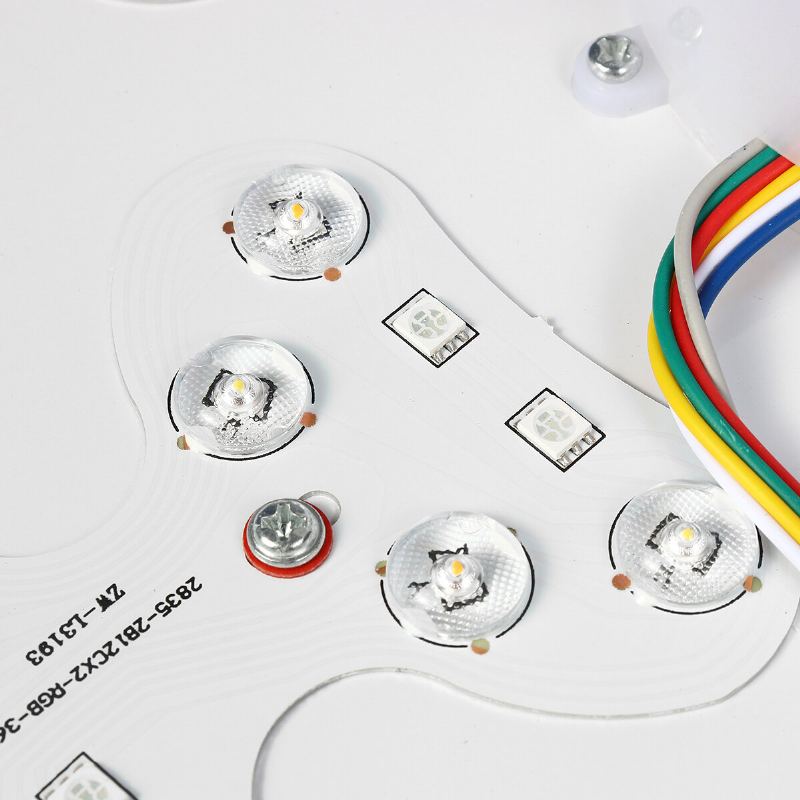 Bluetooth Wifi Led Rgb Hudební Stropní Lampa + Dálkové Ovládání Pro Kuchyň Ložnice Koupelna 85-265v/220v/110-220v