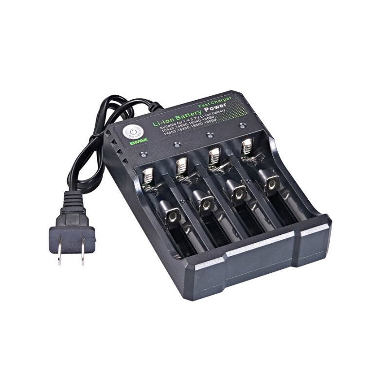 Bmax 4 Slot 18650/14500/16650/16340 Nabíječka Li-ion Baterií Eu Plug Přenosná Ac