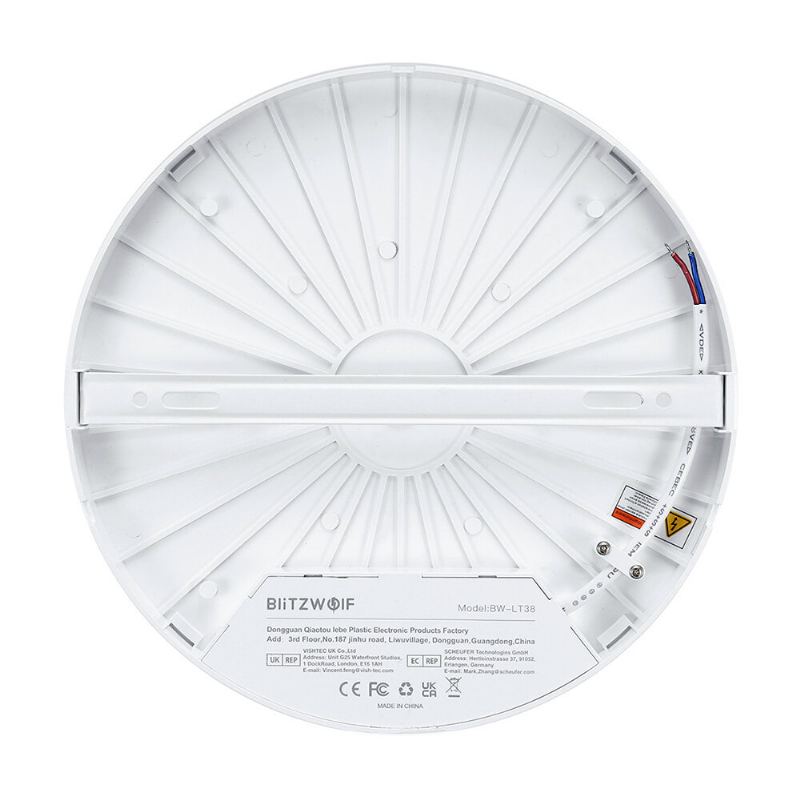 Bw-lt38 24w Led Kulaté Stropní Svítidlo 3-barevné Dálkové Ovládání S Teplotou Ip54 Vodotěsné