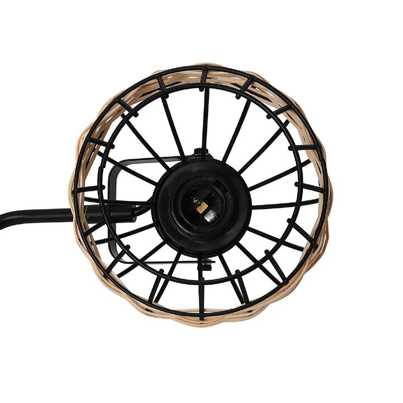 Designová Stojací Lampa S Dutou Ratanovou Klecí Moderní A Rustikální Styl Obývacího Pokoje Ložnice