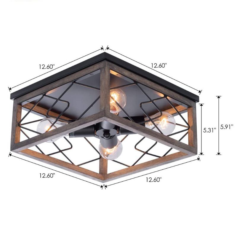 E26/e27 Zapuštěné Retro Stropní Svítidlo Vintage Industrial Lamp Obývací Pokoj Kuchyně 110-240v