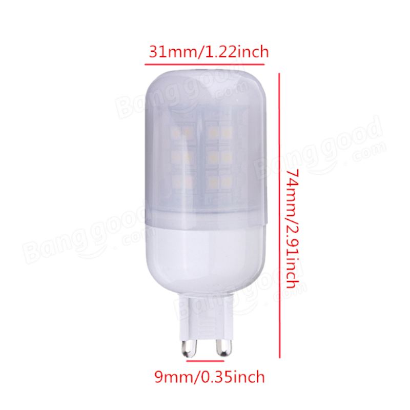 G9 3.5w 48 Smd 3528 Ac 220v Led Kukuřičné Žárovky S Matným Krytem
