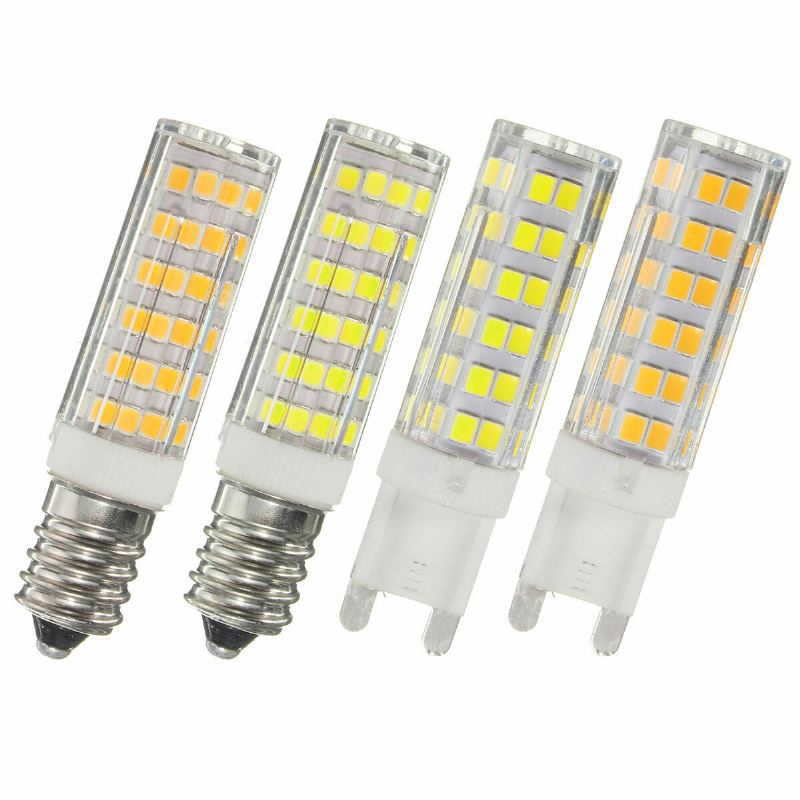 Kingso G9 E14 5.8w 220v Led Halogenová Žárovka 550lm Nestmívatelné 76smd 2835 Světelná Lampa 360°
