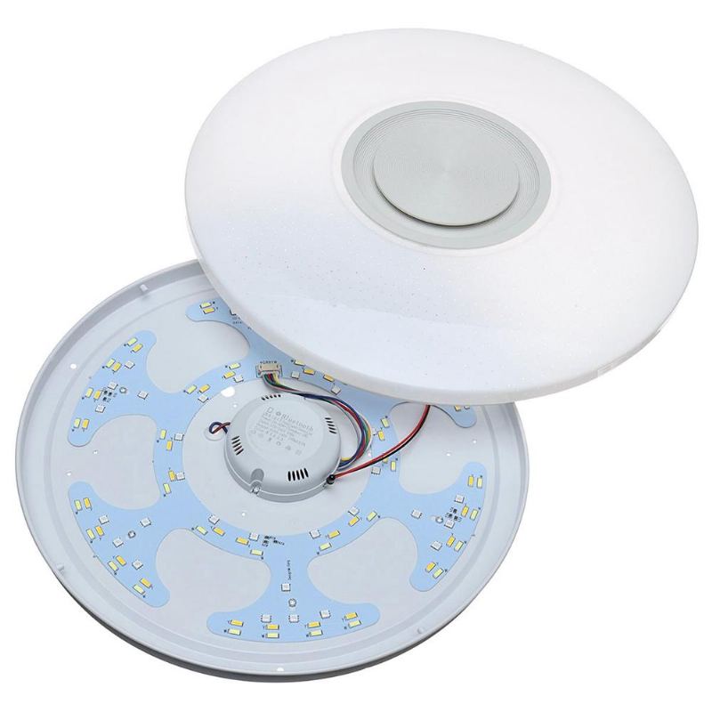 Moderní 60w Rgb Led Stropní Světlo Bluetooth Music Speaker Lamp Dálkové Ovládání App