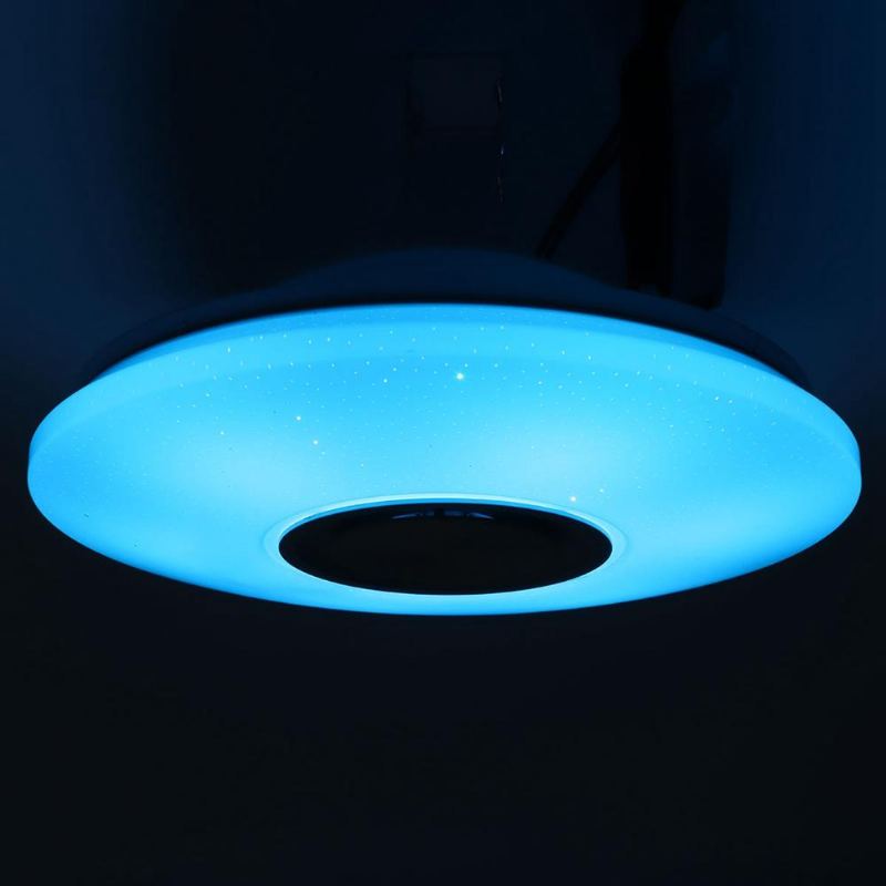 Moderní 60w Rgb Led Stropní Světlo Bluetooth Music Speaker Lamp Dálkové Ovládání App