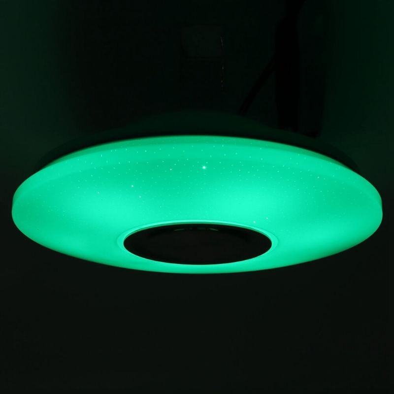 Moderní 60w Rgb Led Stropní Světlo Bluetooth Music Speaker Lamp Dálkové Ovládání App