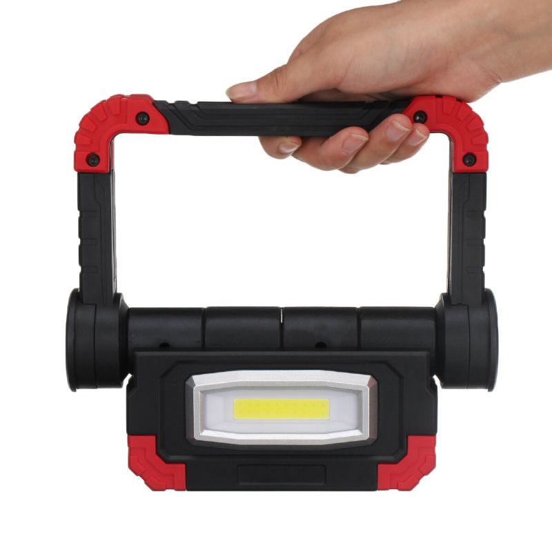 Nová Usb Dobíjecí Venkovní Přenosná Pracovní Svítilna Vyhledávací Double Head Cob Camping Light Protipádová Záplavová Campingová