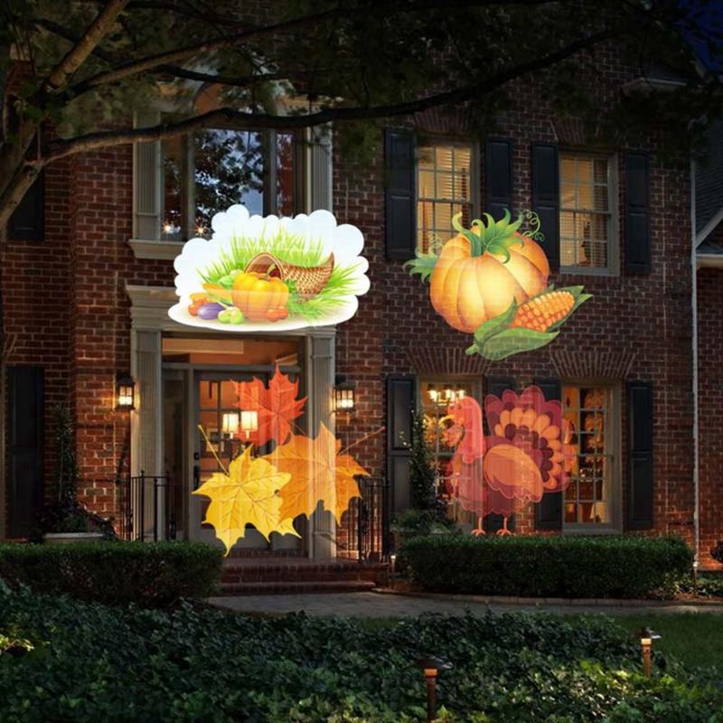 Přenosná 6w Usb 12 Barevných Vzorů 6 Led Otočná Svítilna Halloween Christmas Party Bar Decor