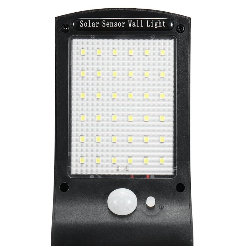 Solární Napájené 36 Led Pir Pohybové Čidlo Vodotěsné Pouliční Bezpečnostní Nástěnné Svítidlo Pro Venkovní Zahradu