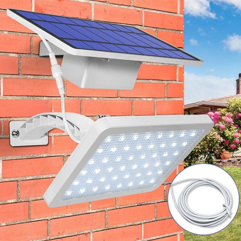 Solární Panel Led Světelný Senzor Wall Street Lamp Nastavitelný Světlomet Vodotěsný Pro Venkovní Trávník